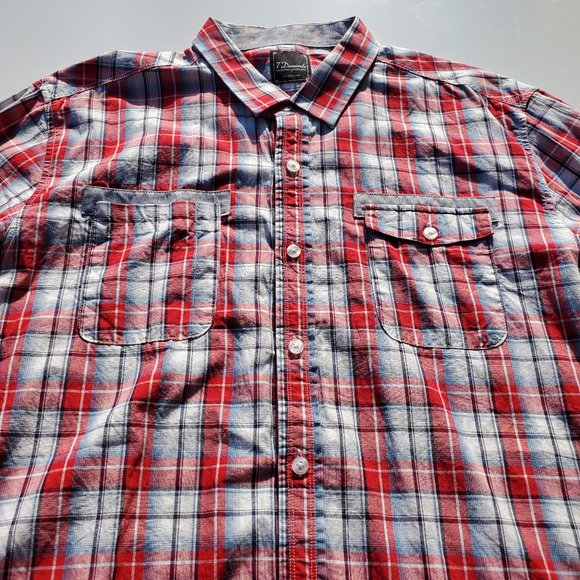 7 Diamonds XL Plaid Long Sleeve Button Down - Picture 5 of 8